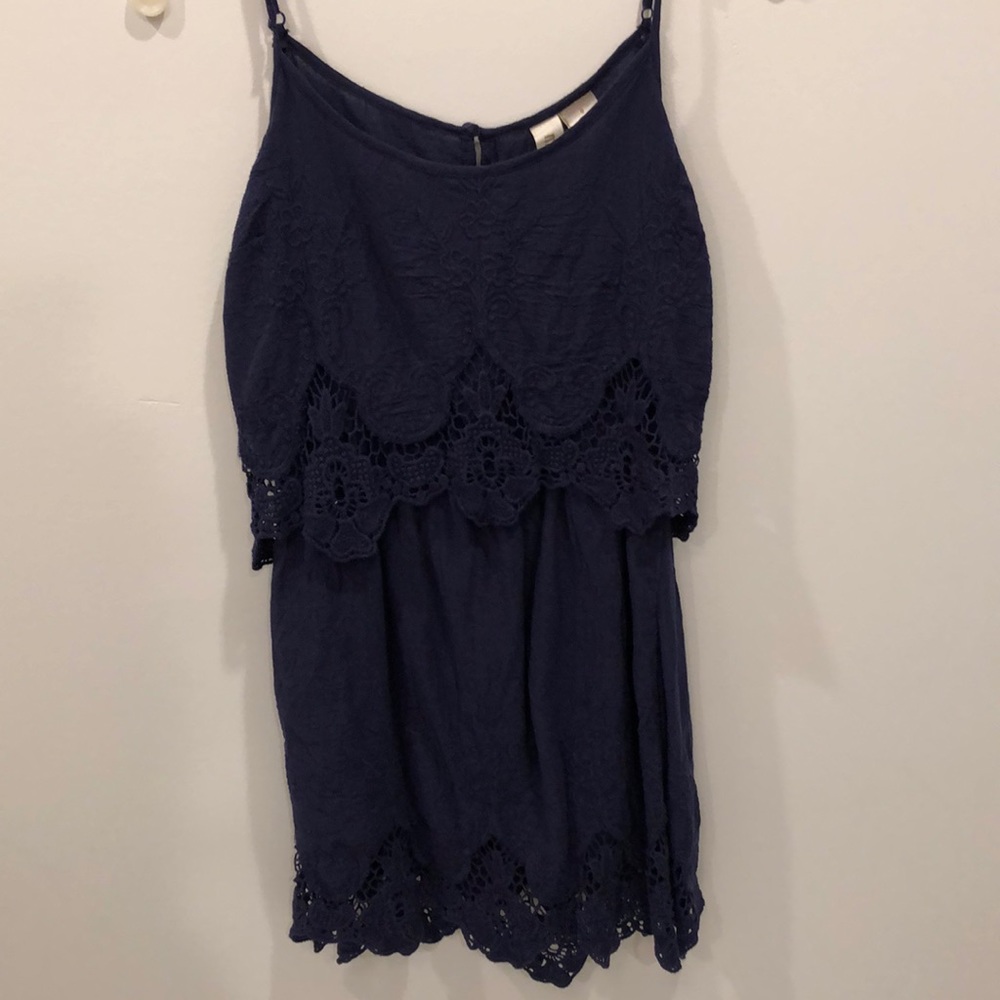 Navy blue summer dress